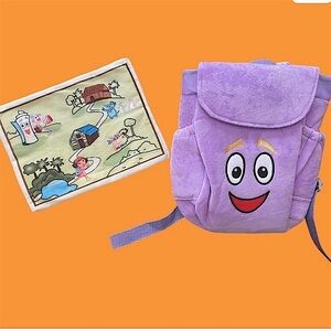 Dora the Explorer Purple Plush Backpack with removable “the map”
2002-2005.